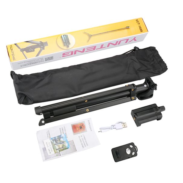 3 in 1 treppiede portatile selfie stick Bluetooth mini treppiede monopiede treppiede da viaggio per iPhone fotocamera Gopro smartphone SJCAM_voghion.com