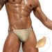 JESSBORN- Herren-Badeanzug mit beidseitiger Metallschnalle und dreieckigem Cup, Anti-Unbehagen, Badehose für heiße Quellen und Pools, Lack-Badeanzug_voghion.com