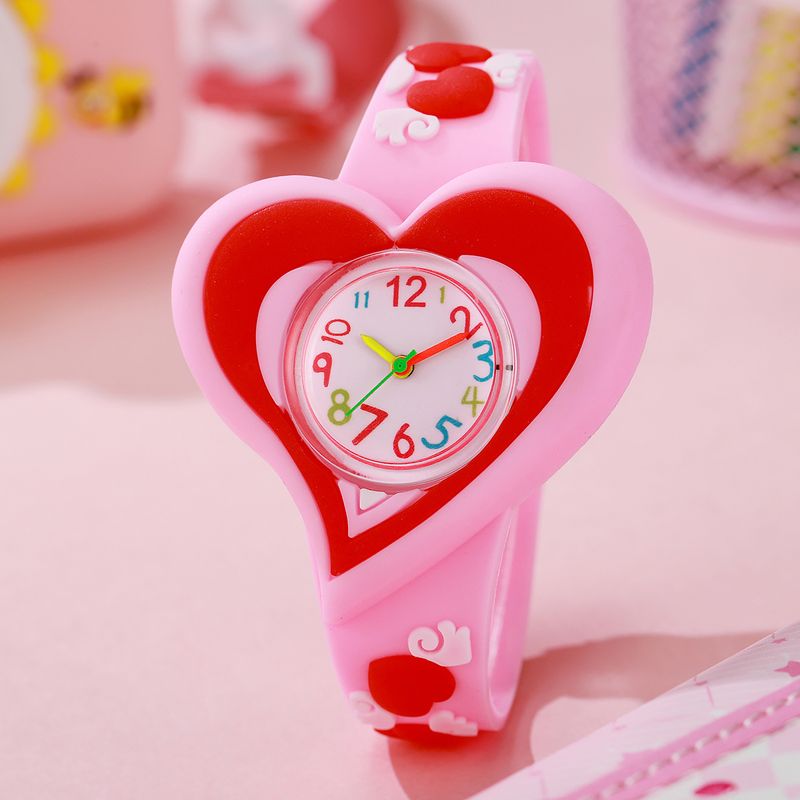 Adorable Heart Fruit Companion Children's Cartoon Cute Fashion Silicone Watch 1pcs/set_voghion.com