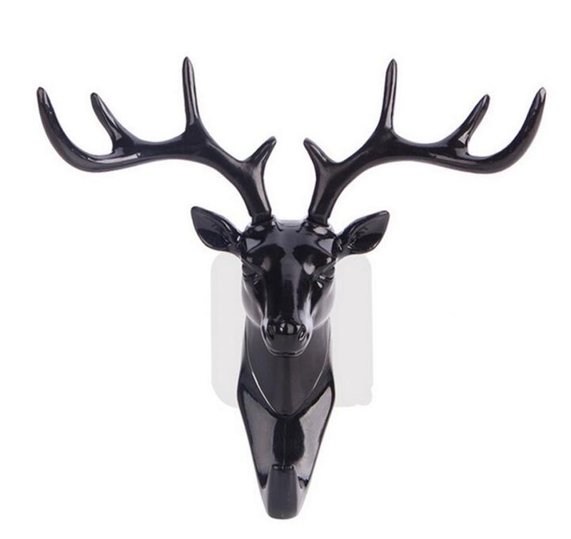 Seamless key Wall hook American deer head wall hook creative wall decoration antler hook_voghion.com