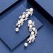 Orecchini di perle da sposa in stile coreano, lunghi, fatti a mano, senza fori, accessori per abiti da sposa all'ingrosso_voghion.com