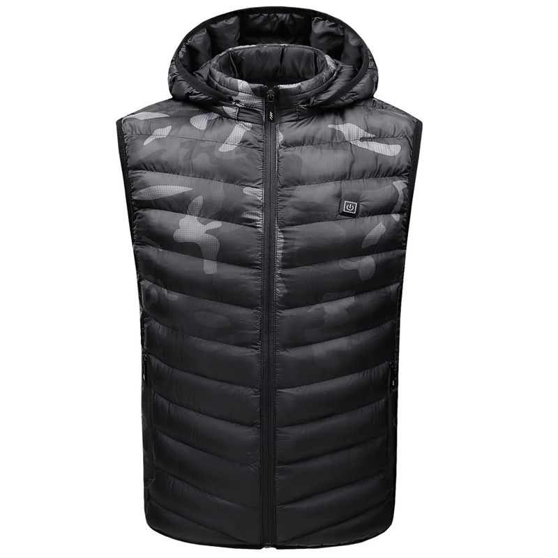 Men's clothing with velvet camouflage jacket charging smart heating suit vest_voghion.com