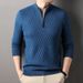 Retro-Pullover mit halbem Reißverschluss für Herren | Atmungsaktiver Strickpullover | Lässiges Winteroberteil mit entspannter Passform (Grau, Armeegrün, Beige, Blau) – S-XXXL_voghion.com