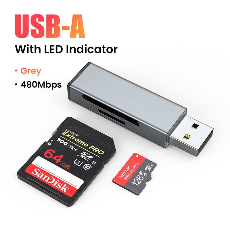1 2 USB/C-tyypin kortti R USB 2.0 SD/Micro SD TF OTG Älykäs muistikorttisovitin kannettavalle tietokoneelle Minikokoinen USB2.0 SD-kortti_voghion.com