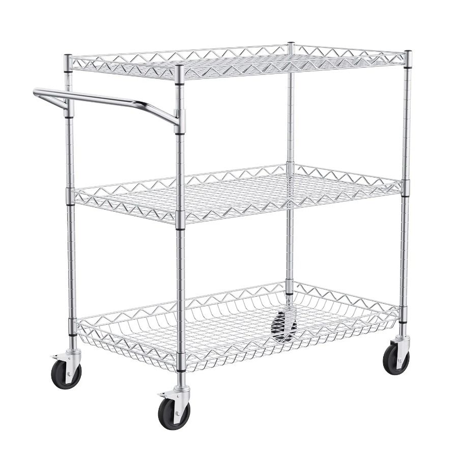 6 661 Ruote per carrello con ganci per carrello su LBS 30x18x32,4 3 Tier Utility_voghion.com