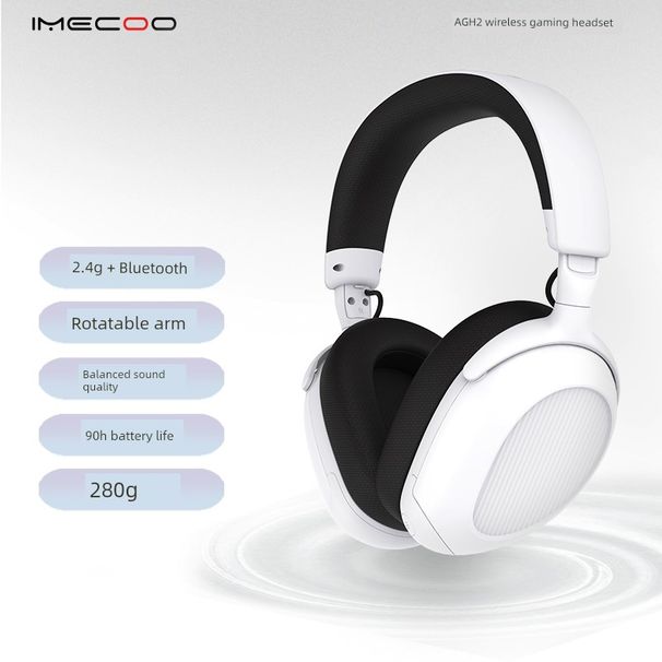 Imecoo Agh2 Gaming-Headset für E-Sport 2.4G/Bluetooth Wireless Dual-Mode Multi-Plattform-Verbindung_voghion.com