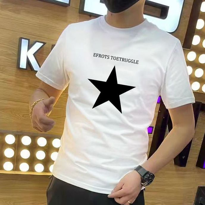 Die neuen bedruckten Herren-T-Shirts 2023 bestehen zu 100 % aus Baumwolle und sind außerdem großformatige, hochwertige Herren-T-Shirts aus Stammware_voghion.com