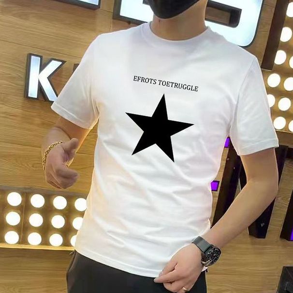 Die neuen bedruckten Herren-T-Shirts 2023 bestehen zu 100 % aus Baumwolle und sind außerdem großformatige, hochwertige Herren-T-Shirts aus Stammware_voghion.com