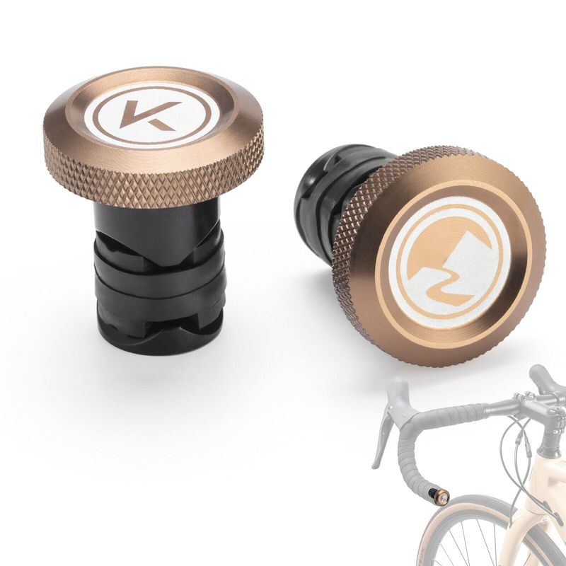 Tapones para manillar de bicicleta ROCKBROS Road-to-Sky, 2 piezas, tapones para manillar, tapón de aluminio_voghion.com