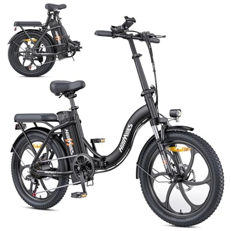 MilePort 1 Voksne, 250 W sammenleggbar elsykkel med 36 V 13 Ah avtakbart batteri, hastighet 25 km/t og rekkevidde 100 km, 20_voghion.com