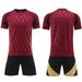 2425 Belgien Home Bareboard Trikot Kurzarm Erwachsene Fußball Kit Team Kits_voghion.com