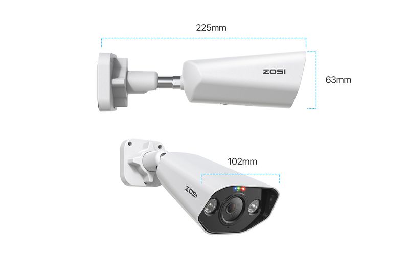 Outdoor Security Camera System, 360° Panoramic View, Smart AI Detection For People/Vehicles, IP66 Weatherproof, Remote Monitoring Via App​_voghion.com