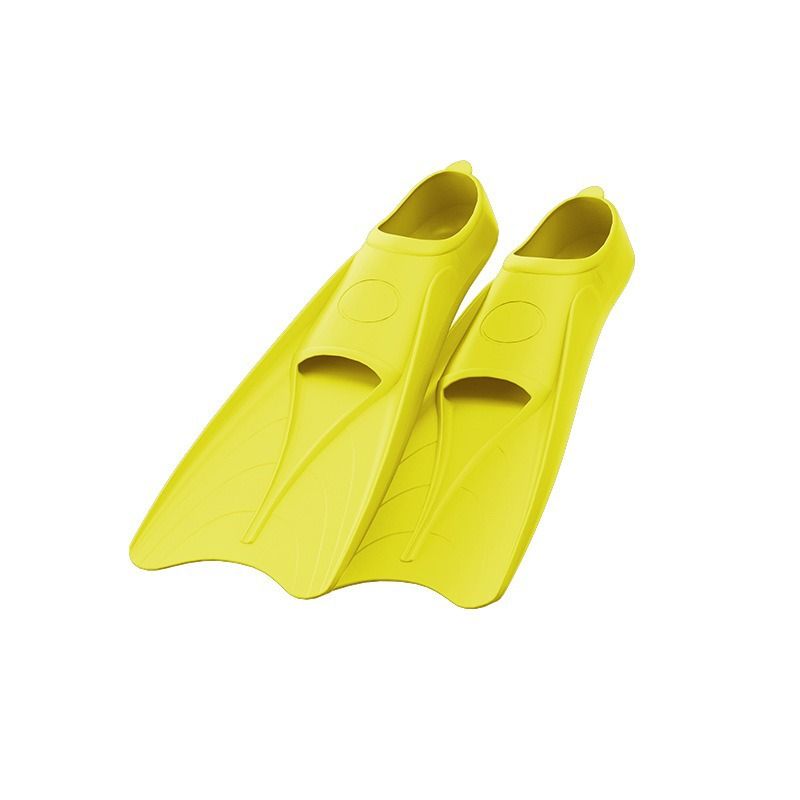 Swimming non-slip silicone short flippers adult professional training equipment free snorkeling breaststroke portable_voghion.com