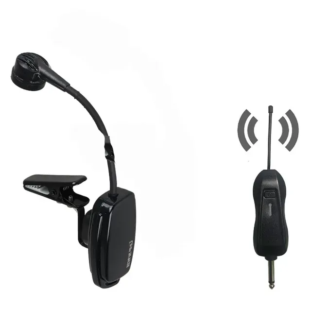 UHF 2.4G Professional Instrument Microphone for Saxophone Trumpet Sax Wireless Receiver Transmitter 50M Range Plug_voghion.com