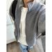 Cleanfit Zip-Up Knit Sweater – Men’s Oversized High-Neck Cardigan, Vintage-Inspired Polyester Blend Loungewear_voghion.com