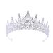 Bridal Crown Alloy Hair Accessories Wedding Dress Rhinestone Headband Electroplating Birthday Crown Dinner Wedding Headdress_voghion.com