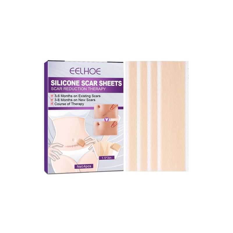 EELHOE silicone clareador de cicatrizes de cesárea, suavização da pele do corpo, remendo de reparo de cicatriz cirúrgica_voghion.com
