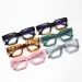 Nuovi arrivi occhiali da vista quadrati con bordo spesso da donna e da uomo anti luce blu in vetro semplice vintage colorati oversize ottici_voghion.com