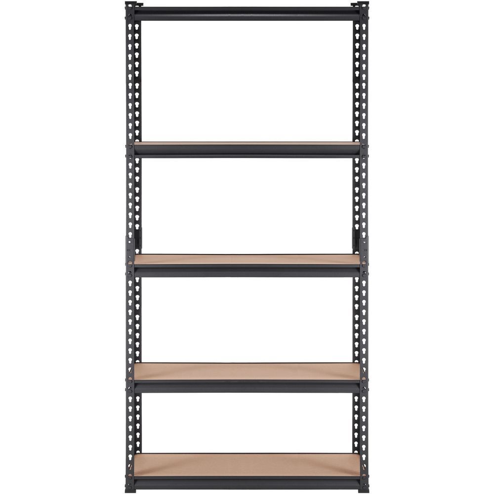 Storage Shelving Unit, 5-Tier Adjustable, 2000 Lbs Capacity, Heavy Duty Garage Shelves Metal Organizer Utility Rack, Black, 36' L X 18' W X 72' H F_voghion.com