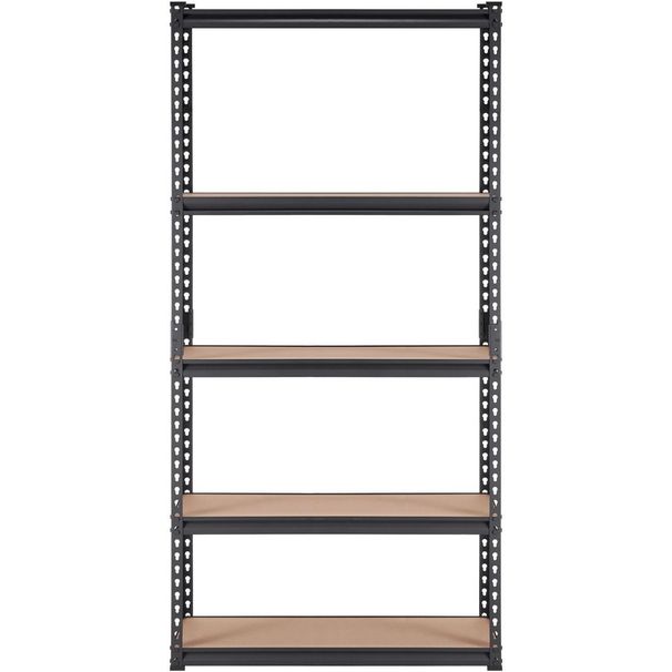 Storage Shelving Unit, 5-Tier Adjustable, 2000 Lbs Capacity, Heavy Duty Garage Shelves Metal Organizer Utility Rack, Black, 36' L X 18' W X 72' H F_voghion.com