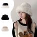 Le chapeau moelleux pour femme en hiver est petit, épais, chapeau seau chaud, grande circonférence de la tête, chapeau de bassin résistant au froid_voghion.com