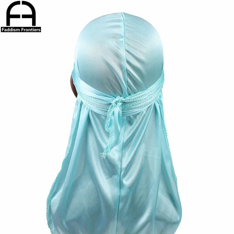 Unisex Naiset Miehet Silkki Durag Turbaani Hattu Peruukit Biker Päähineet Päänauha Hiustarvikkeet Pitkät häntähihnat Bandaanit Silkkiset Duragit_voghion.com