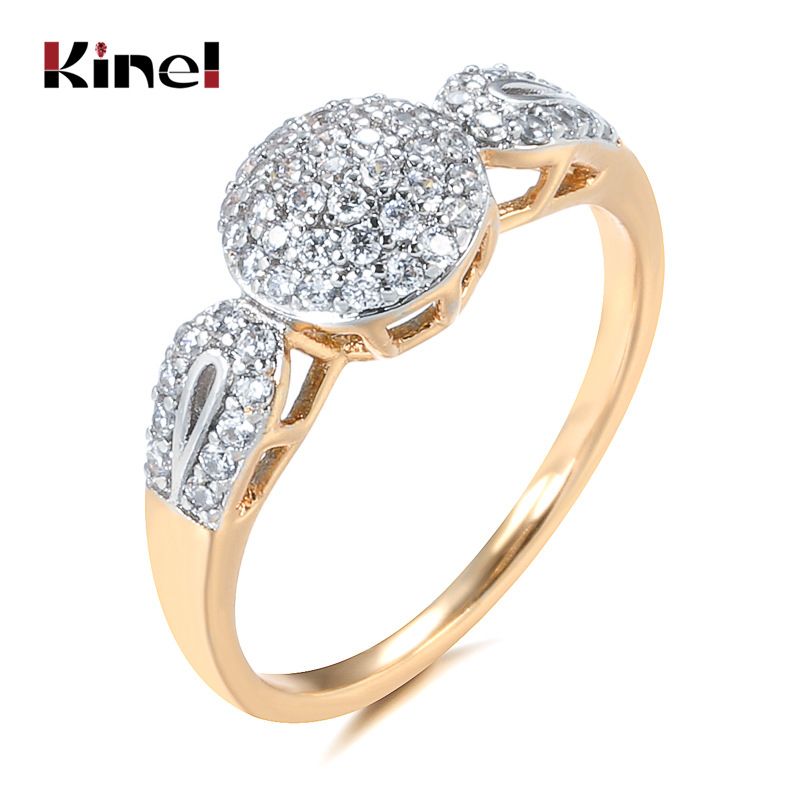 Ins Style Personality Design Exaggerated Full Diamond Trendy 585 Gold Plated Women's Ring Accessory_voghion.com