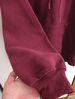 Felpa con cappuccio Spider nuova di zecca, colore bordeaux, stock di fabbrica, tessuto spesso._voghion.com