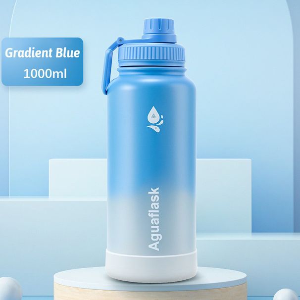 1000 ml Wasserflasche mit großem Fassungsvermögen, heiß und kalt, Edelstahl, tragbarer Vakuumbecher, Thermos-Isolierbecher_voghion.com