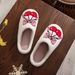 Women's Cozy Fluffy Slippers With Bow And Cherry Print, Non-Slip Indoor House Shoes, Warm Winter Fuzzy Slides For Home Comfort Winter Plush Slippers_voghion.com