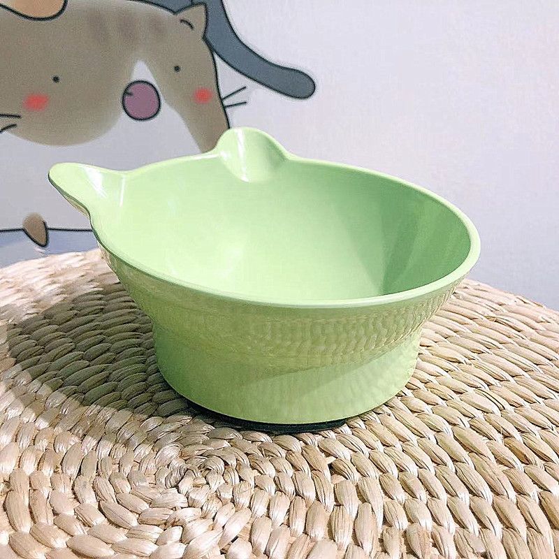 Pet products: high legged bowl with slanted mouth, cat head bowl, dog food basin, universal for cats and dogs, not knock_voghion.com