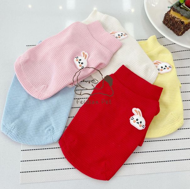 Boiling Point Pet 22 Autunno Inverno Coniglio Waffle Base Maglietta Tazza da Tè Cucciolo Piccolo Cane Gatto Girocollo Manica Lunga Abbigliamento_voghion.com