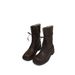Chunky Heel French British Style Lace-up Martin Boots For Women 2025 Autumn New Model_voghion.com