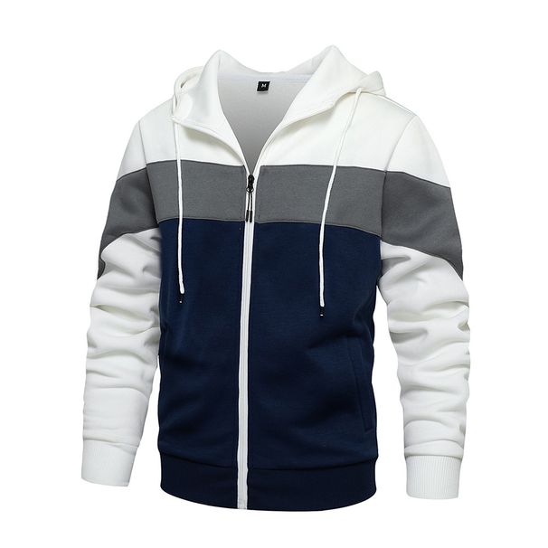 Men's Clothing Cardigan Color Matching Sweater Retro Trend Neutral Cardigan Jacket_voghion.com
