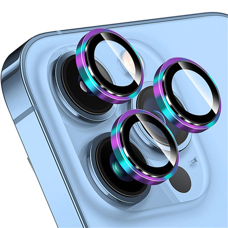 Protector de cámara 13 12 11 Mini cristal de lente de metal para iPhone 15 14 Pro Max 16 Plus Accesorios para teléfono_voghion.com