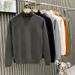 Men's High-Neck Sweaters For Fall/Winter Trendy Brand Oversized Warm Knitwear Thickened Base Layer Knitwear For Teens_voghion.com