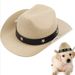 Set di mini cappelli e sciarpe per animali domestici, cuccioli di cane e gatto, da cowboy occidentale_voghion.com
