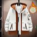Spring Autumn Men's Jacket, Youth Work Clothes, Korean Edition Set, 2024 New Style, Handsome and Loose Two Piece Set_voghion.com