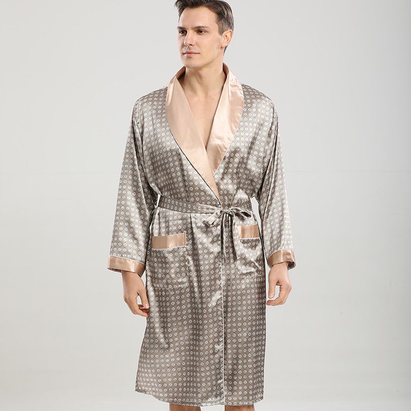 RYYD Silk Nightgown P801 - Plus Size|Summer Thin|Men's Style_voghion.com