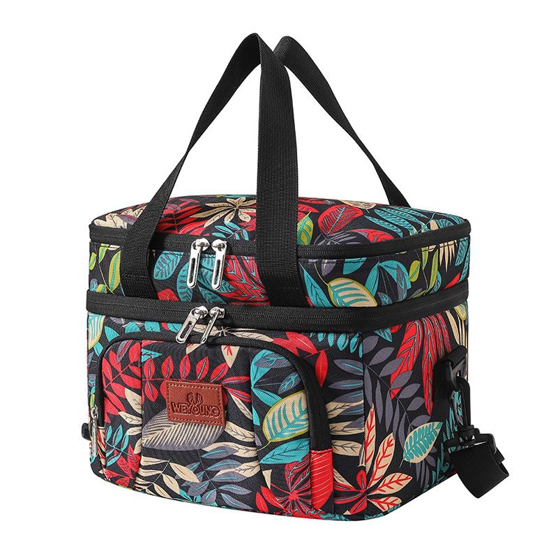 Multifunctional Double Layers Tote Cooler Lunch Bags for Women Men Large Capacity Travel Picnic Lunch Box with Shoulder Strap_voghion.com