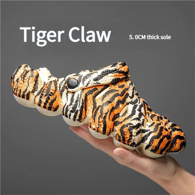 Men's Summer Outdoor Non-Slip Cushioning Driving Slippers Dual-Use Sports Casual Closed-Toe Beach Sandals_voghion.com