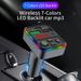 Car Charger Mobile Phone Charger Hands-free Call Stereo Bluetooth FM Transmission Frequency Colorful Ambient Light_voghion.com
