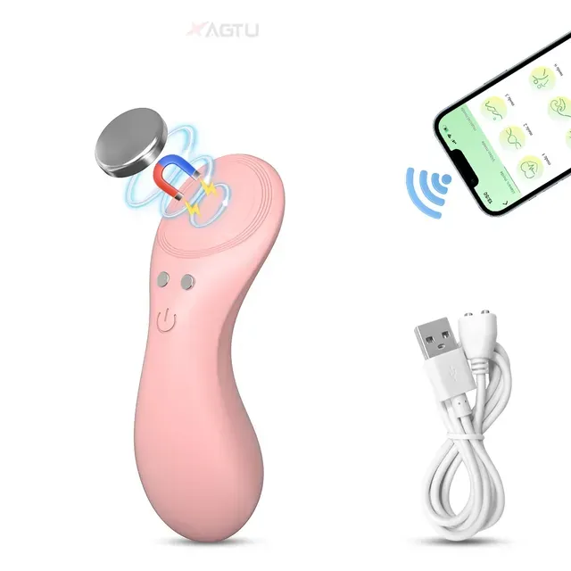 Magnetischer Bluetooth-Vibrator für Frauen, Slips, tragbarer Klitorisstimulator, vibrierender Masturbator für Frauen, für Erwachsene_voghion.com