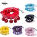 New Cute Solid Color Cat Accessories Teddy Pet Bell Collar Leash Set_voghion.com