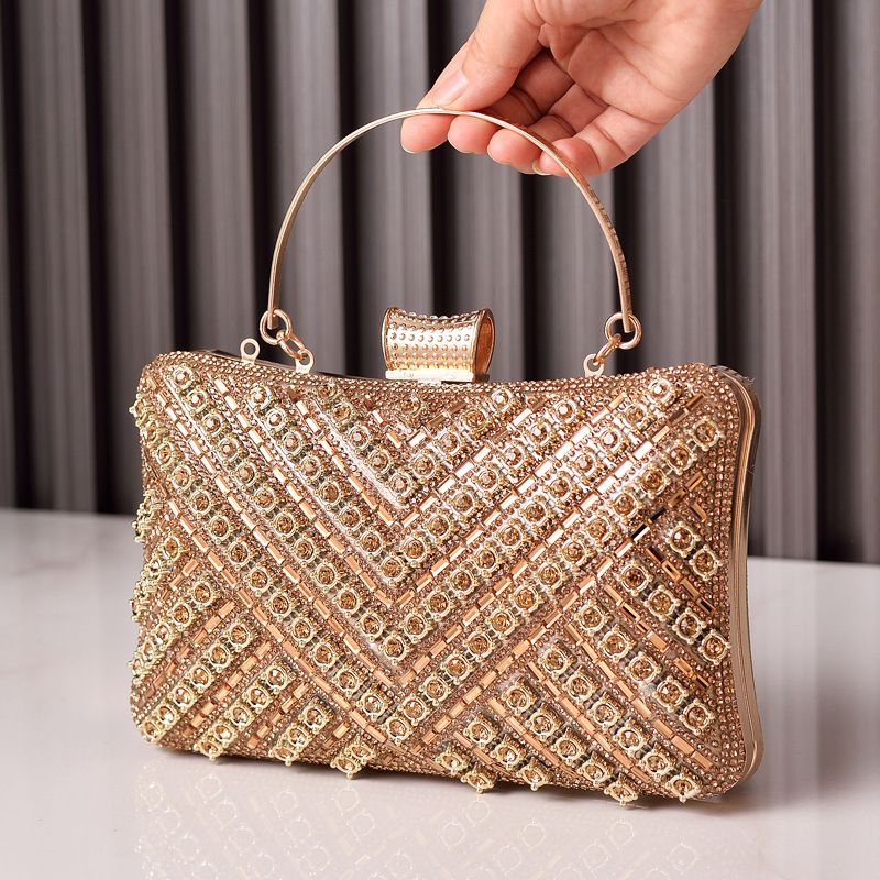 new diamond-encrusted dinner bag, high-end banquet bag fashion rhinestone bag e-commerce bag for women_voghion.com