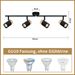 Glitzerlife Deckenstrahler Holz Schwarz Deckenleuchte - Deckenlampe 4 Flammig GU10 LED Schwenkbar 330° Spotleuchte Für Wohnzimmer Schlafzimmer Küche Kinderzimmer_voghion.com