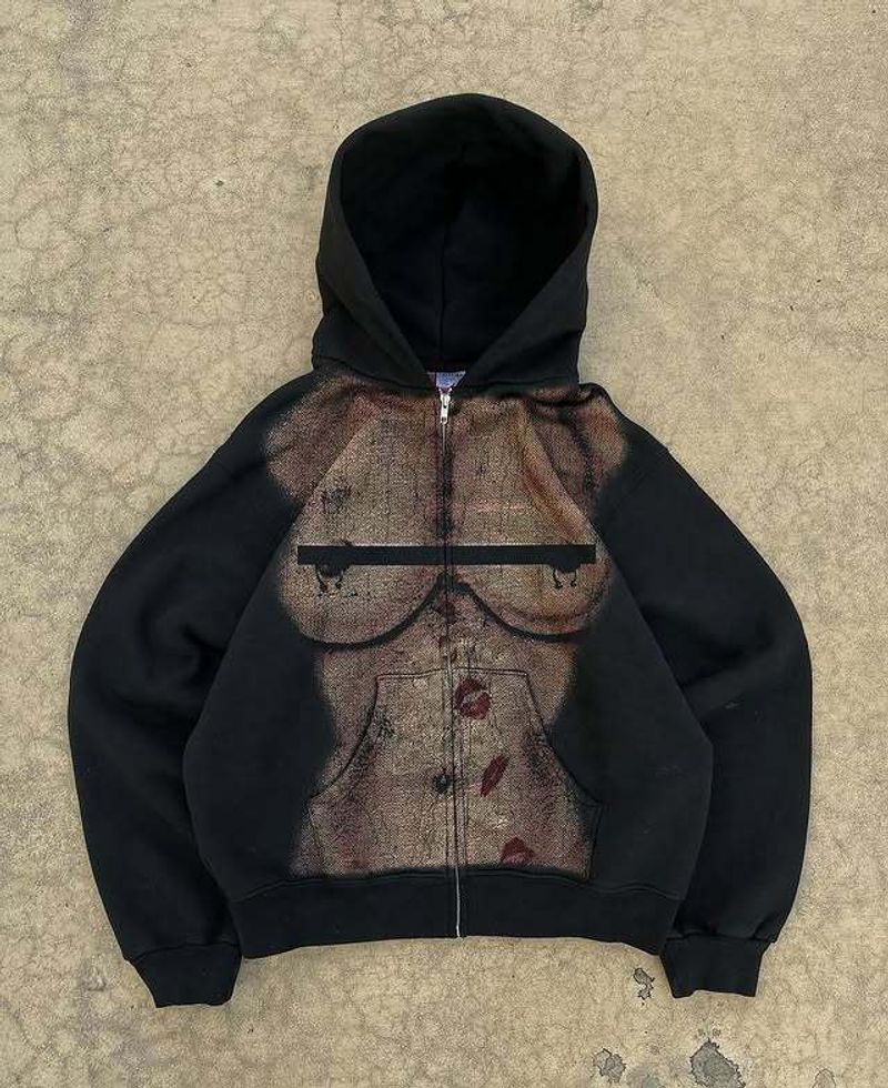 Herrenbekleidung Sweatshirt Slim Fit mit Kapuze Reißverschluss Street Trend Schwarz Slim Fashion Mäntel_voghion.com