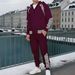 Herren-Set aus Kapuzenpullover und Jogginghose mit Reißverschluss – Leichter, sportlicher Zweiteiler, atmungsaktives Polyester für Fitnessstudio und Freizeit (Schwarz/Rot/Weiß/Grau, S-XXXL)_voghion.com