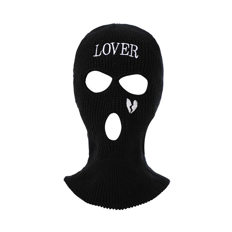 Women's And Men's Fashion Knit Beanie With Neck Warmer - Soft Wool Three-Hole Design For Outdoor Activities, Cycling, And Winter Warmth_voghion.com