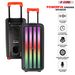 5 Core Bluetooth Speaker Karaoke Machine • 8" 3 Way Speaker • Portable Singing PA System • w DJ Light • FM + TWS + USB + SD Card + AUX + REC • Party S_voghion.com